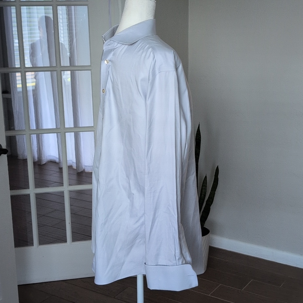 Charles Tyrwhitt White Slim Fit Dress Shirt French Cuffs 17 - Picture 3 of 8